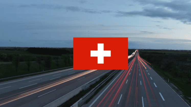 Wunderschone Vignette Schweiz 1 Tag Ebenbild