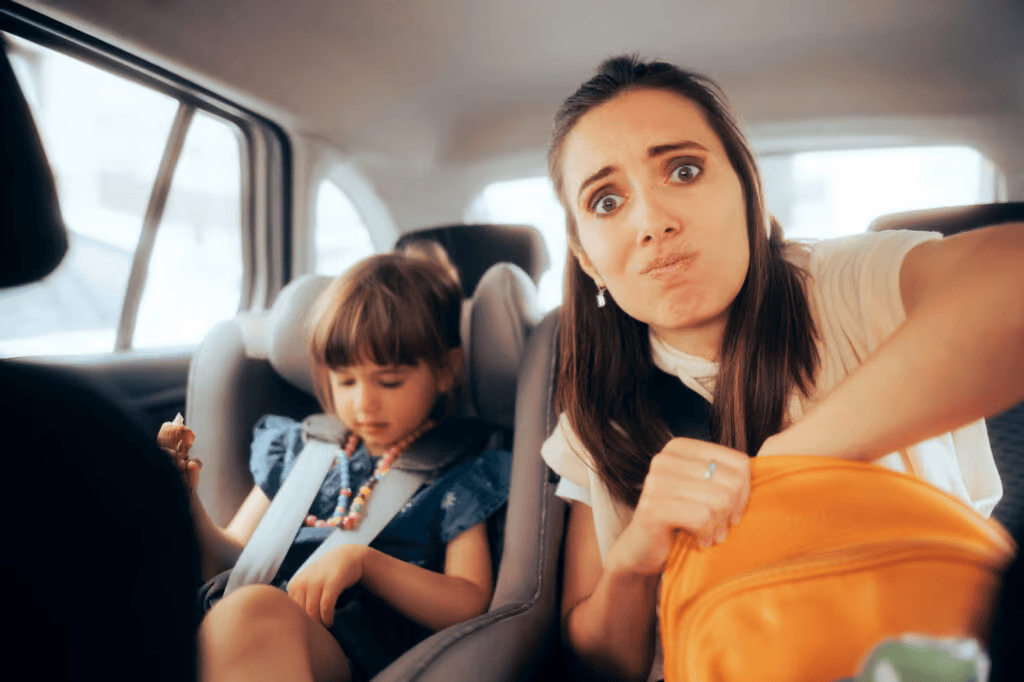 Kinder im Auto Spiele